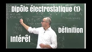 Dipôle électrostatique 13  intérêtdéfinitions [upl. by Aniles209]