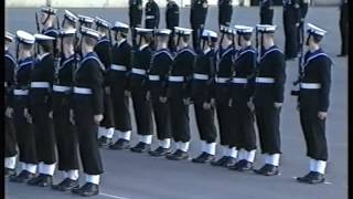 Royal Navy Passing Out Parade 1990 [upl. by Havens]