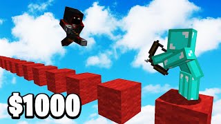 I Told BadBoyHalo Finish The Parkour For 1000  Minecraft [upl. by Ikeda602]