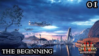 Galactic Civilizations IV Supernova  Beginning  NEW Space 4X Strategy FULL GAME  Part 01 [upl. by Onitsirc74]