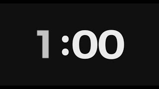 classic countdown timer  1 Minute  Silent [upl. by Reddin]