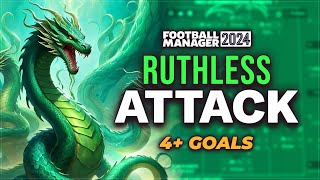 RUTHLESS Attacking POWER From INSANE FM24 Tactic  Football Manager 2024 Best Tactics [upl. by Aislehc350]