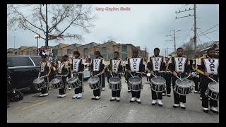 UAPB vs Talladega Percussion Battle  Krewe of Bacchus 2024 [upl. by Revolc684]