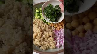 HighProtein Quinoa Salad The Perfect 20Minute Vegetarian Lunch [upl. by Nuriel841]