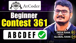 ABCDEF  Atcoder Beginner Contest 361 Solution Discussion [upl. by Nitsirc]