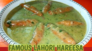 Arabic Hareesa Recipe At Home  Muharram Special  Lahori Hareesa By Food Fashion [upl. by Amethist175]