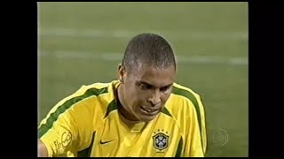 BRASIL 2X0 BÉLGICA OITAVAS COPA 2002 GLOBO [upl. by Katlin]