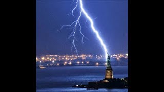 CloseUp Lightning strike Compilation with Horrifying Sound and Destruction Thunder strikes [upl. by Dorsman]