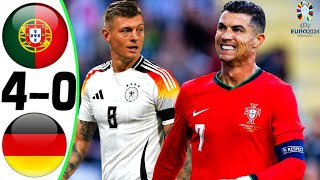 Portugal vs Germany 40  All Goals and Highlights 2024 💥 RONALDO [upl. by Norda255]