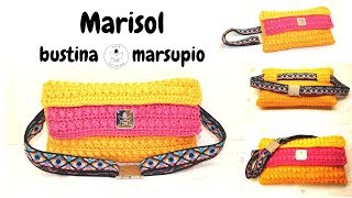 TUTORIAL Bustina e marsupio Marisolpochette uncinettolafatatuttofare [upl. by Vitkun]