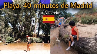 ✨ Rio Alberche playa cerca de Madrid 🇪🇸 verano 2024 [upl. by Asyle414]