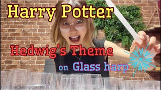 Harry Potter Hedwigs ThemeGlass harp [upl. by Ahsyen491]