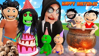 Chudail Aunty Ka Happy Birthday  Pagal Beta  Desi Comedy Video  Cartoon  Bittu Sittu Toons [upl. by Fakieh244]