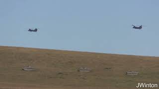 US Special Forces CH47 Chinooks at RAF Spadeadam  September 2024 [upl. by Ymmik163]