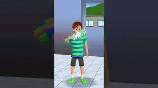 The little boy savd his mama from police👮shortvideo sakuraschoolstimulator viralshorts [upl. by Dyal]