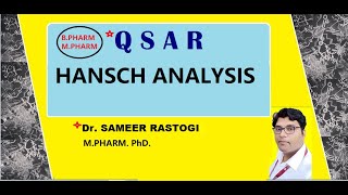 QSARHANSCH ANALYSIS  MEDICINALCHEMISTRY  B PHARM 6TH SEM  DRUG DESIGN  PCI  NIPER  AKTU [upl. by Emse816]