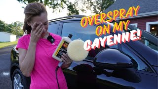 Porsche Cayenne Paint Overspray Removal Process  What a nightmare [upl. by Lopez]