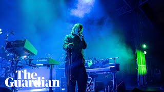 Thom Yorke walks off stage after row with Gaza protester at Melbourne show [upl. by Fredel184]