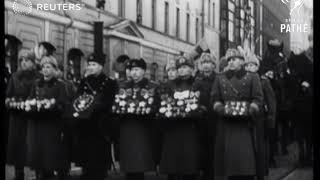 FINLAND Funeral of Field Marshal Mannerheim 1951 [upl. by Halilahk]