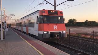 CIRCULACIONES DE TRENES UT 447 PMR DE RODALIES DE CATALUÑA [upl. by Magna]