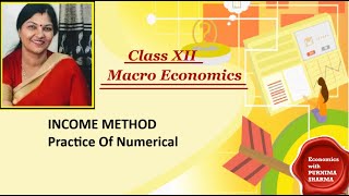 Income method  practice of numericals Economics with Purnima sharma [upl. by Marston644]