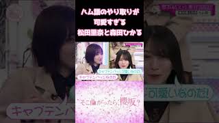 松田里奈と森田ひかるの可愛すぎるやりとり 櫻坂46 [upl. by Annoid]