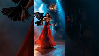 A woman performs a fusion with the raven on AGT americagottalent magic [upl. by Irved]