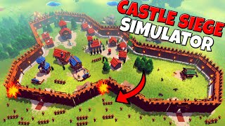 Fortress Wall Defense in CASTLE SIEGE Simulator  Becastled Battle Simulator [upl. by Dijam516]