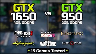 GTX 1650 vs GTX 950  How Big Is The Difference [upl. by Ardnaeed]