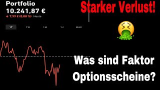 Vermeide diesen Fehler  Faktor Optionsscheine  Depotupdate Trade Republic 30032022 [upl. by Rennane78]