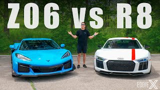 2023 Corvette Z06 vs 2018 Audi R8 RWS  Ownership Comparison [upl. by Ettenajna433]