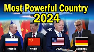 Top 10 Most Powerful Countries In The World 2024 [upl. by Attenwahs533]