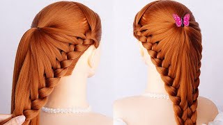 Stylish Braid Hairstyle For Long Hair  Tips That Will Make You Cute And Beautiful [upl. by Esinned545]