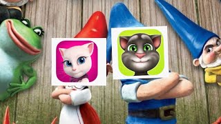 Talking Angela and talking Tom sings crocodile rock from Gnomeo and Juliet [upl. by Alabaster]