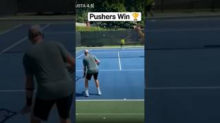 Why pushers win so many tennis matches [upl. by Enilhtak]