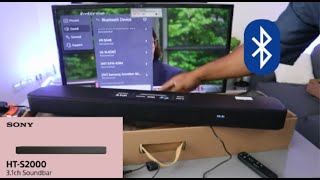 How to Connect a Sony Soundbar  Bluetooth [upl. by Nesila]