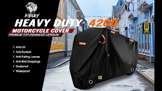 Aibiley Motorcycle Cover Outdoor Waterproof [upl. by Silloc]