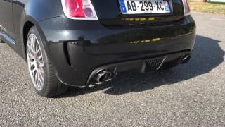 Abarth 500 bombardone 20  downpipe exhaust sound [upl. by Shishko714]