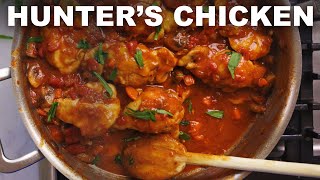 Chicken chasseur Frenchy chicken stew with tomatoes and butter [upl. by Nacul]