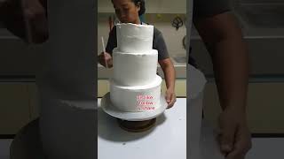 Boiled Icing Wedding Cake [upl. by Siurtemed]