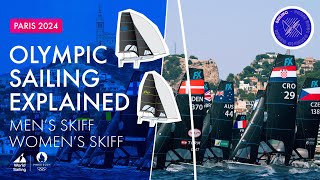 Mens and Womens Skiff  Olympic Sailing Explained [upl. by Auqinot15]