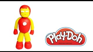 IRON MAN Play Doh  How To Make Iron Man With PLAY DOH  Song For Kids [upl. by Ieluuk]