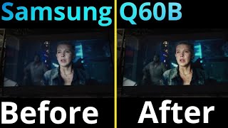 Samsung Q60B Before And After Proper Settings [upl. by Fagen340]