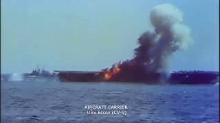 Kamikaze Attack 1944 color restoration video [upl. by Landers]