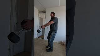 Hammer throw and weight throw training with a 15 KG dumbbell part 2 [upl. by Olivie875]