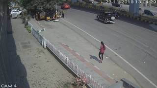 Car accident Caught CCTV India 2 [upl. by Eitac]