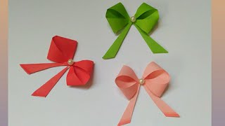 Quick amp Easy Paper Bow🎀  How to Make a Paper Bow Paper Bow for gift Wrapping  Easy Paper Bow [upl. by Bruckner]