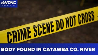 Mans body found in river tributary Catawba County deputies say [upl. by Corabella]