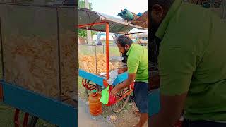 Cassava chips making process 🍟🍟 [upl. by Rehnberg]