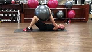 Stability Ball Modified Dead Bug Hold [upl. by Ernaline474]